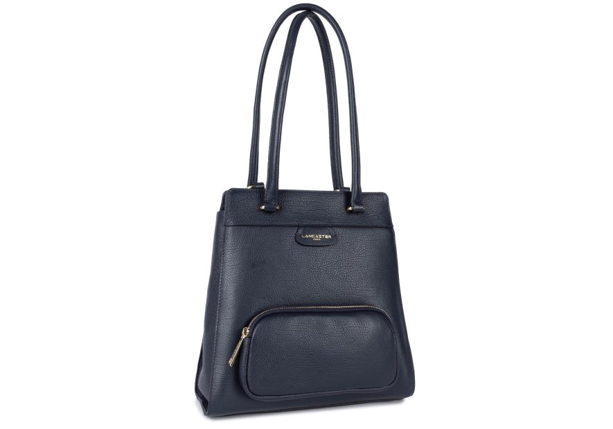 Lancaster 529-81 - CUIR DE VACHETTE - BLEU dune-sac à dos Sacs à mains