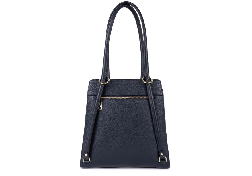 Lancaster 529-81 - CUIR DE VACHETTE - BLEU dune-sac à dos Sacs à mains