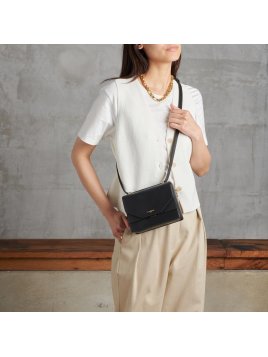 Le Tanneur TNAY1230 - CUIR DE VACHETTE - NO le tanneur- naya- porté travers rabat Sacs à mains