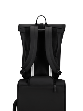 lipault 146994 - TOILE ENDUITE - NOIR sac à dos roll up lost in berlin Loisirs