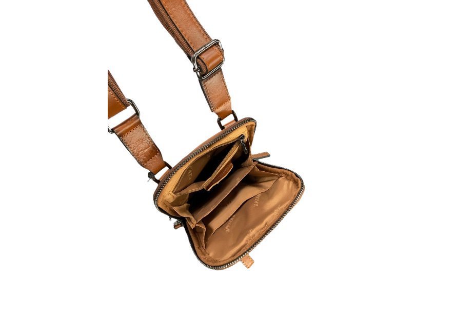 Katana 98660 - CUIR DE VACHETTE - MARRO katana-98-sac h mini sac h zip