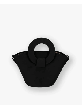 Les Ateliers Foures 0104 - CUIR DE VACHETTE - NOIR sac porté main olympe mini Sacs à mains