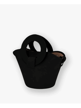 Les Ateliers Foures 0104 - CUIR DE VACHETTE - NOIR sac porté main olympe mini Sacs à mains