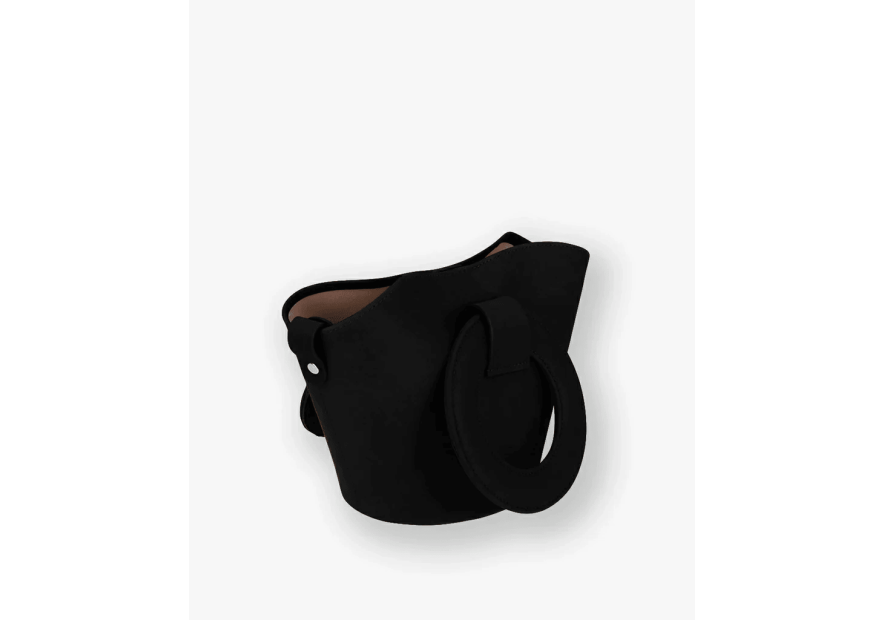 Les Ateliers Foures 0104 - CUIR DE VACHETTE - NOIR sac porté main olympe mini Sacs à mains