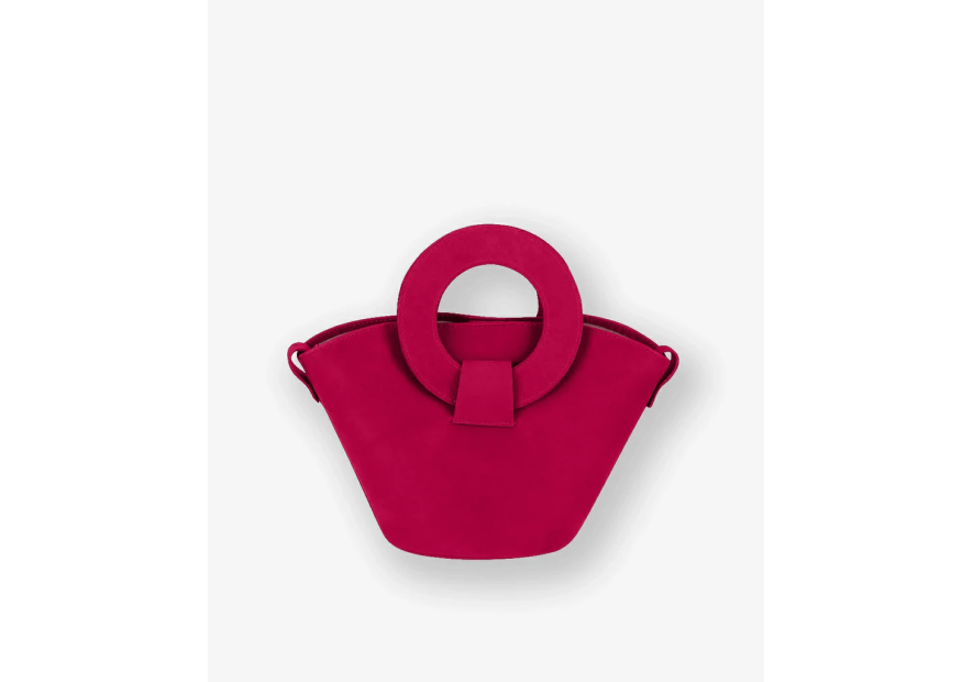 Les Ateliers Foures 0104 - CUIR DE VACHETTE - HIBISC sac porté main olympe mini Sacs à mains