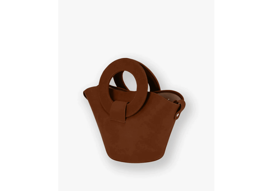 Les Ateliers Foures 0104 - CUIR DE VACHETTE - FAUVE sac porté main olympe mini Sacs à mains