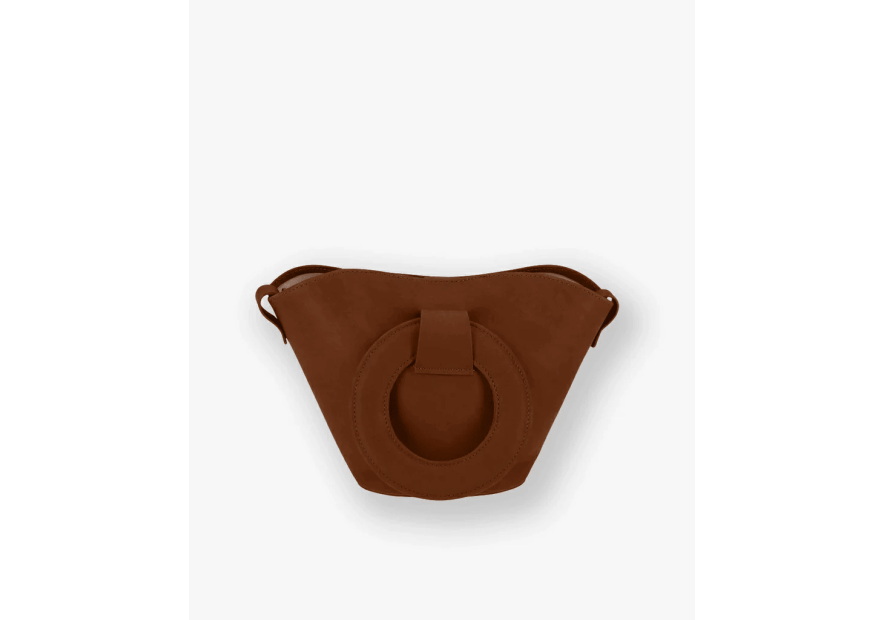 Les Ateliers Foures 0104 - CUIR DE VACHETTE - FAUVE sac porté main olympe mini Sacs à mains