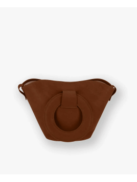 Les Ateliers Foures 0104 - CUIR DE VACHETTE - FAUVE sac porté main olympe mini Sacs à mains