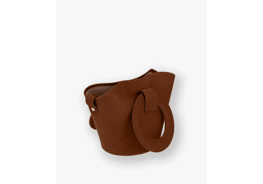 Les Ateliers Foures 0104 - CUIR DE VACHETTE - FAUVE sac porté main olympe mini Sacs à mains