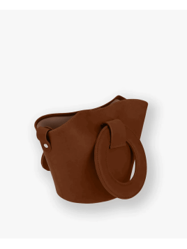 Les Ateliers Foures 0104 - CUIR DE VACHETTE - FAUVE sac porté main olympe mini Sacs à mains