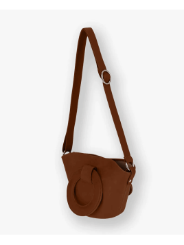 Les Ateliers Foures 0104 - CUIR DE VACHETTE - FAUVE sac porté main olympe mini Sacs à mains