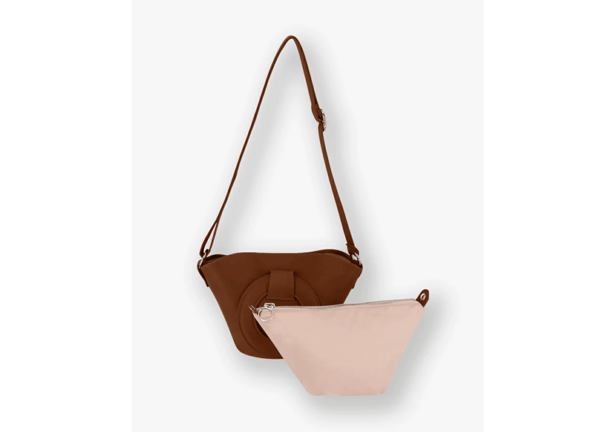 Les Ateliers Foures 0104 - CUIR DE VACHETTE - FAUVE sac porté main olympe mini Sacs à mains