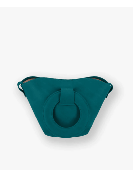 Les Ateliers Foures 0104 - CUIR DE VACHETTE - LAGON sac porté main olympe mini Sacs à mains