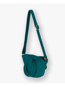 Les Ateliers Foures 0104 - CUIR DE VACHETTE - LAGON sac porté main olympe mini Sacs à mains