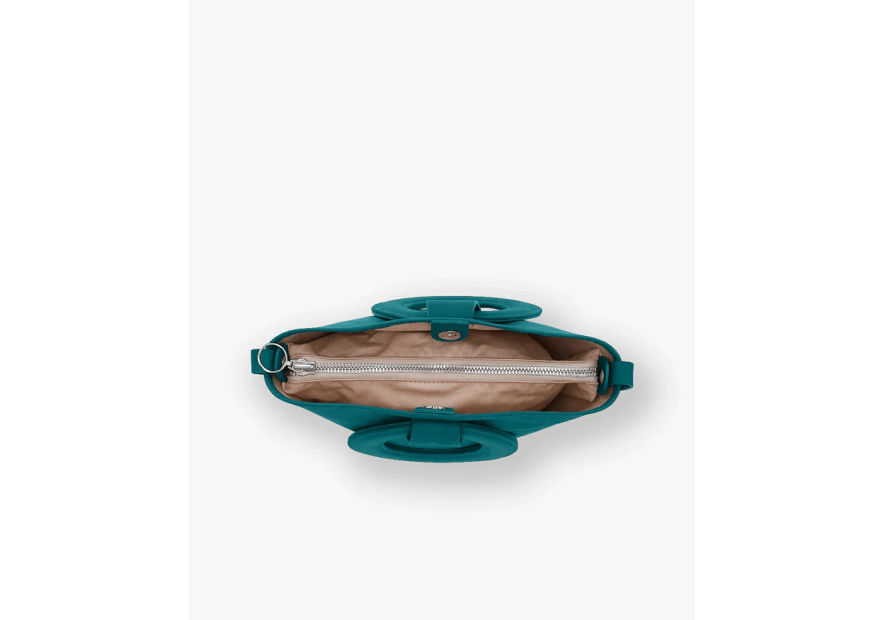 Les Ateliers Foures 0104 - CUIR DE VACHETTE - LAGON sac porté main olympe mini Sacs à mains