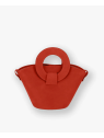 Les Ateliers Foures 0104 - CUIR DE VACHETTE - ORANGE sac porté main olympe mini sacs-a-mains