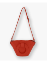 Les Ateliers Foures 0104 - CUIR DE VACHETTE - ORANGE sac porté main olympe mini sacs-a-mains