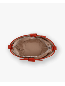 Les Ateliers Foures 0104 - CUIR DE VACHETTE - ORANGE sac porté main olympe mini Sacs à mains