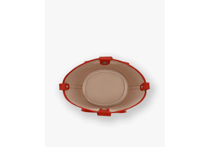 Les Ateliers Foures 0104 - CUIR DE VACHETTE - ORANGE sac porté main olympe mini Sacs à mains