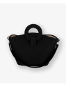 Les Ateliers Foures 0604 - CUIR DE VACHETTE - NOIR les ateliers fourès- olympe- porté travers maxi sac-a-main-shopping-toile-ou-cuir