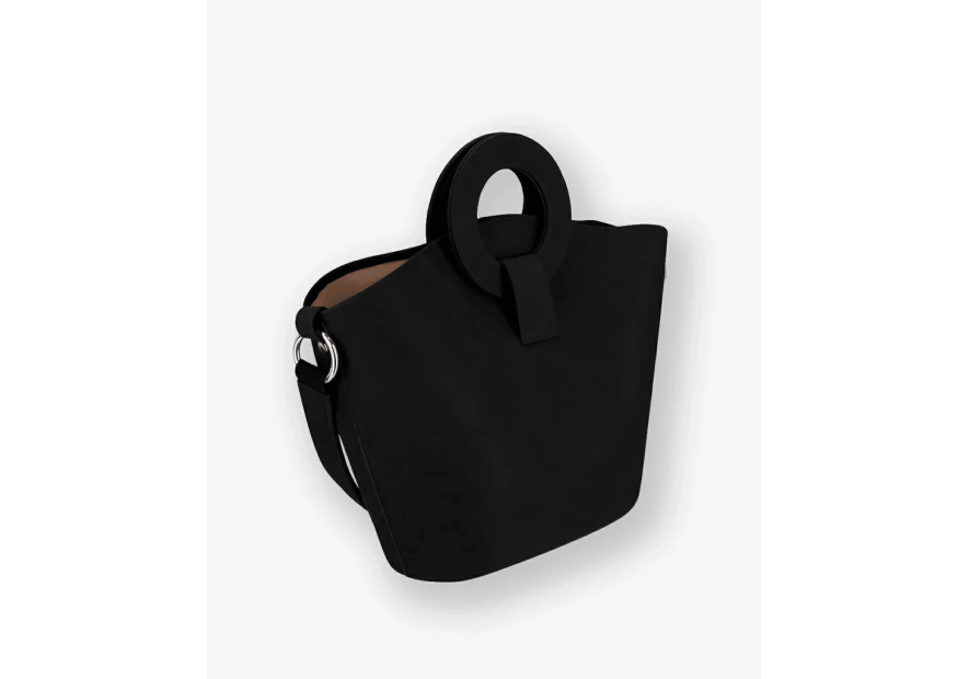 Les Ateliers Foures 0604 - CUIR DE VACHETTE - NOIR les ateliers fourès- olympe- porté travers maxi shopping