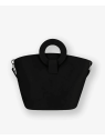 Les Ateliers Foures 0604 - CUIR DE VACHETTE - NOIR les ateliers fourès- olympe- porté travers maxi sac-a-main-shopping-toile-ou-cuir