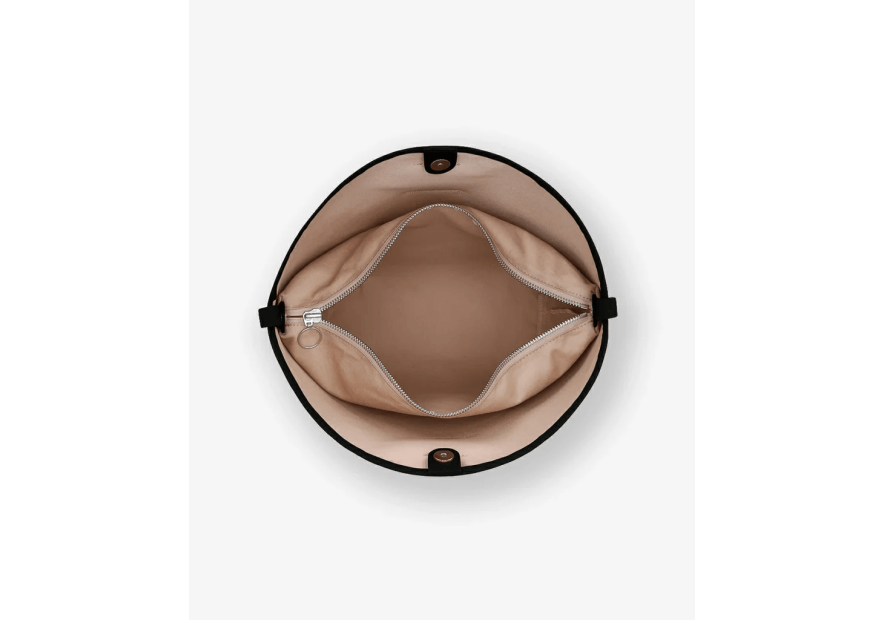 Les Ateliers Foures 0604 - CUIR DE VACHETTE - NOIR les ateliers fourès- olympe- porté travers maxi shopping