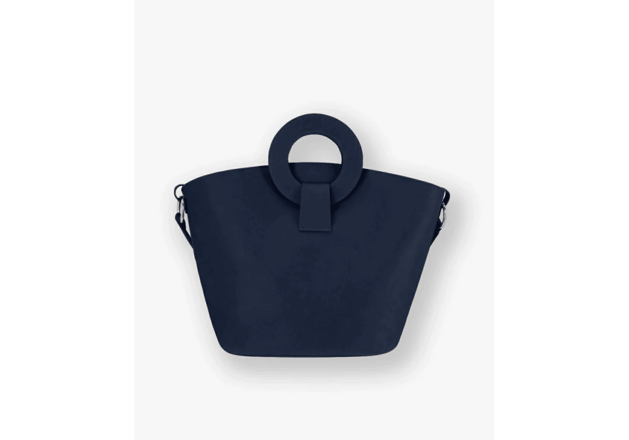 Les Ateliers Foures 0604 - CUIR DE VACHETTE - NUIT les ateliers fourès- olympe- porté travers maxi shopping