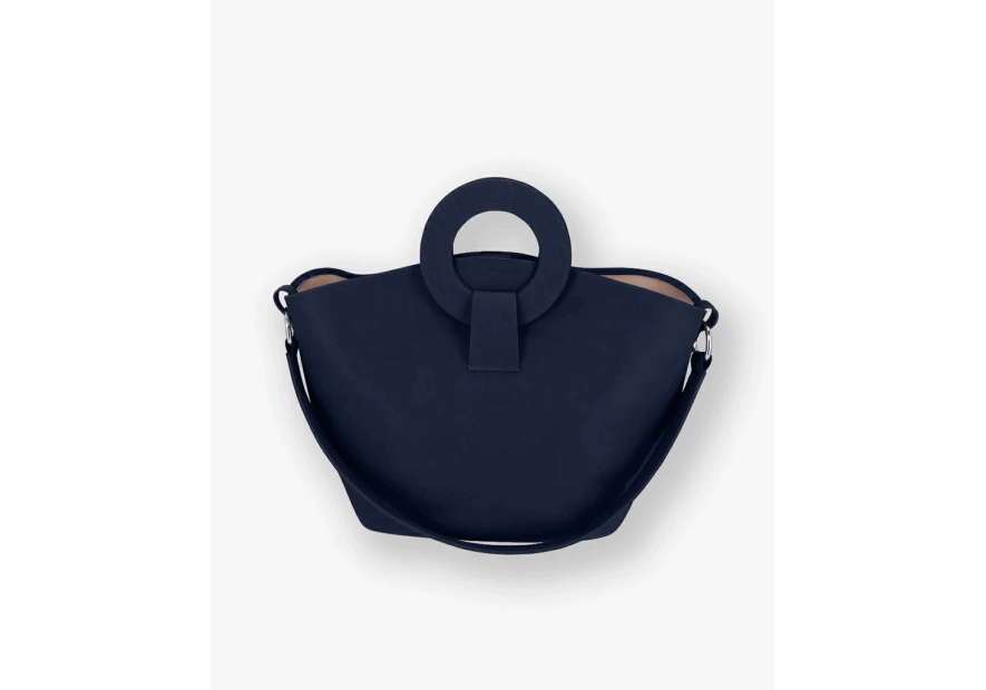 Les Ateliers Foures 0604 - CUIR DE VACHETTE - NUIT les ateliers fourès- olympe- porté travers maxi shopping