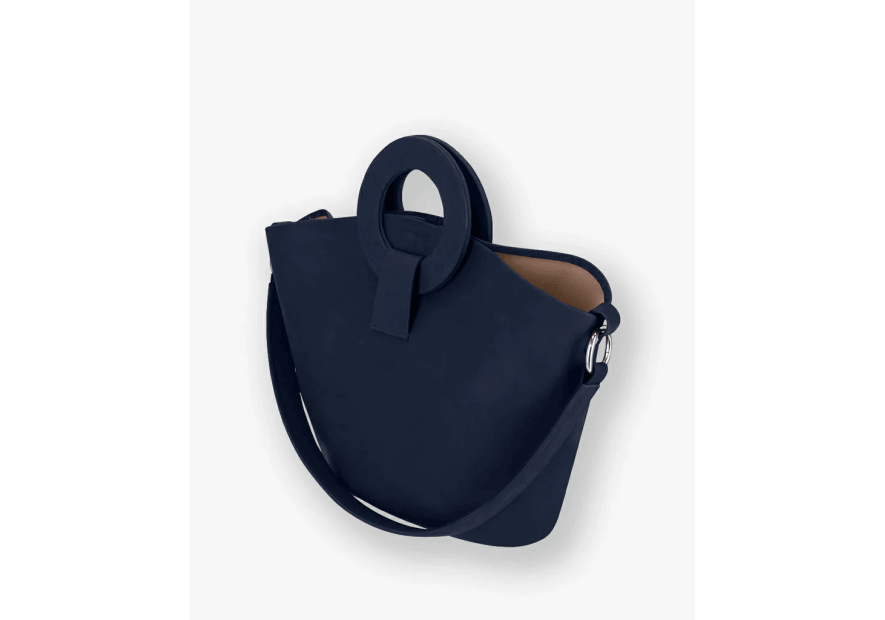 Les Ateliers Foures 0604 - CUIR DE VACHETTE - NUIT les ateliers fourès- olympe- porté travers maxi shopping