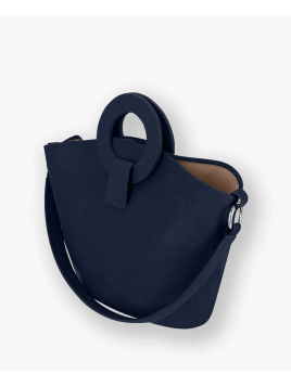 Les Ateliers Foures 0604 - CUIR DE VACHETTE - NUIT les ateliers fourès- olympe- porté travers maxi shopping