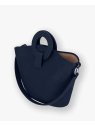 Les Ateliers Foures 0604 - CUIR DE VACHETTE - NUIT les ateliers fourès- olympe- porté travers maxi sac-a-main-shopping-toile-ou-cuir