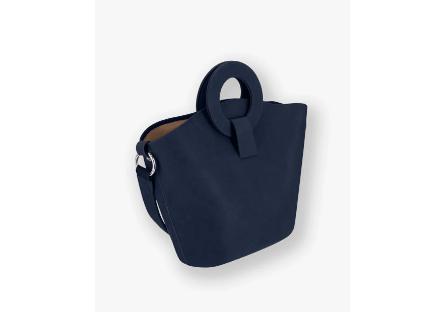 Les Ateliers Foures 0604 - CUIR DE VACHETTE - NUIT les ateliers fourès- olympe- porté travers maxi shopping