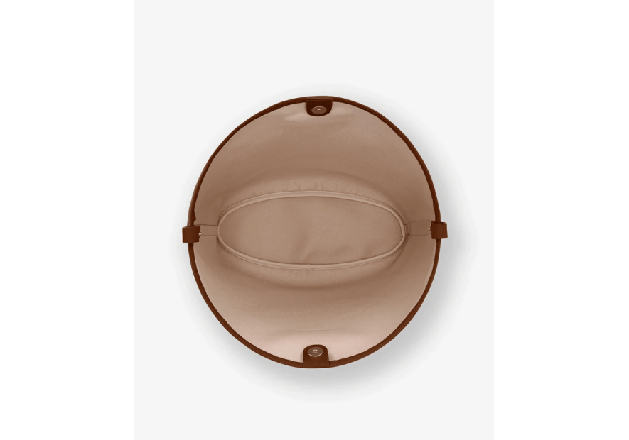 Les Ateliers Foures 0604 - CUIR DE VACHETTE - FAUVE les ateliers fourès- olympe- porté travers maxi shopping