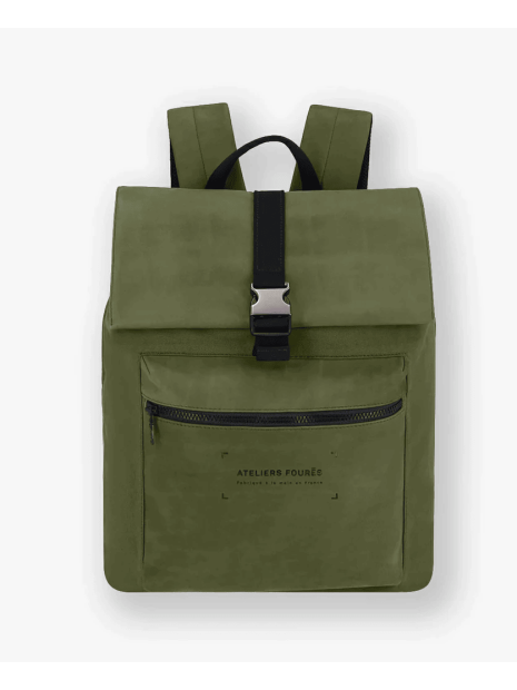 Les Ateliers Foures R444 - TOILE DE COTON ET CUIR -  les ateliers fourès- aristote- sac à dos loisirs