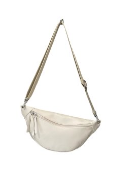 Les Ateliers Foures B125 - CUIR DE VACHETTE - CRAIE sac banane atalante medium Sacs à mains