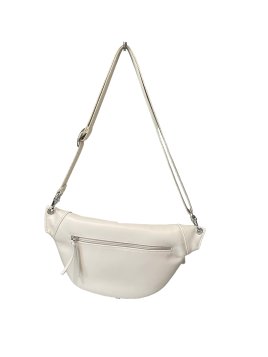 Les Ateliers Foures B125 - CUIR DE VACHETTE - CRAIE sac banane atalante medium Sacs à mains