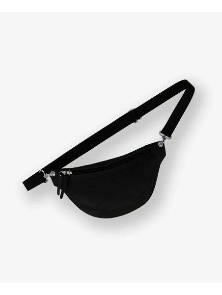 Les Ateliers Foures B125 - CUIR DE VACHETTE - NOIR sac banane atalante medium Sacs à mains