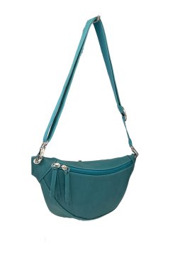 Les Ateliers Foures B125 - CUIR DE VACHETTE - LAGON sac banane atalante medium Sacs à mains