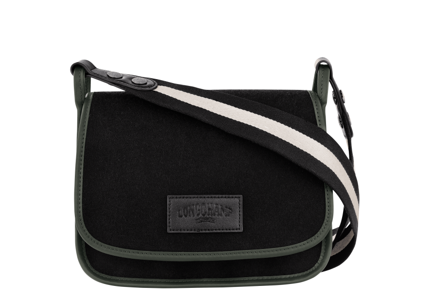 Longchamp 10135/HFN - LAINE /CUIR - NOIR sac bandoulière m le foulonné Sacs à mains