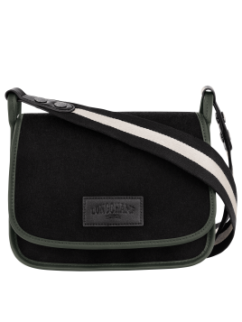 Longchamp 10135/HFN - LAINE /CUIR - NOIR sac bandoulière m le foulonné Sacs à mains