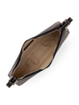 Lancaster 438-001 - CUIR DE VACHETTE - NOI sac demi lune sierra Sacs à mains
