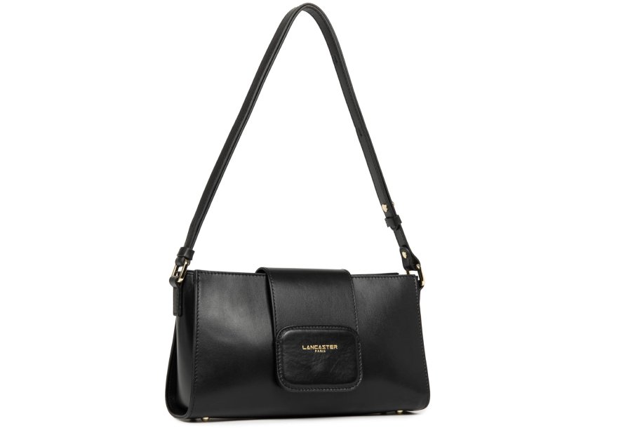 Lancaster 480-055 - CUIR DE VACHETTE - NOI sac trotteur paris pad Sacs à mains