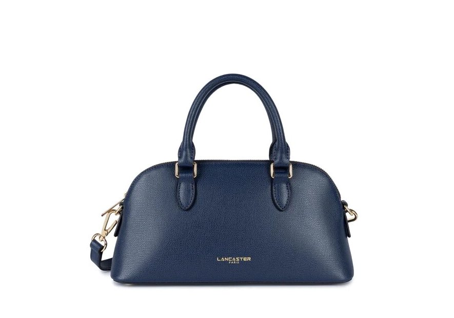 Lancaster 538-003 - CUIR DE VACHETTE - BLE grand sac demi lune sierra jia Sacs à mains