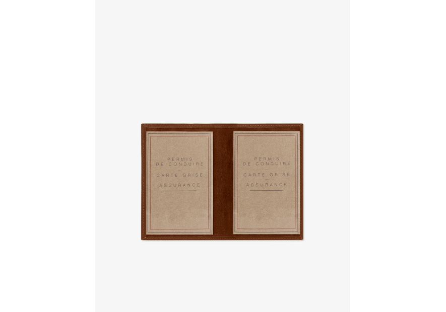 Les Ateliers Foures 9244 - CUIR DE VACHETTE - FAUVE porte papiers les ateliers fourès hypérion porte cartes