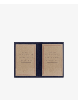 Les Ateliers Foures 9244 - CUIR DE VACHETTE - MARINE porte papiers les ateliers fourès hypérion porte cartes