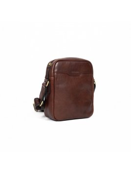 Gerard Henon 2253 - CUIR DE VACHETTE - CHOCO sacoche porté travers sac h zip