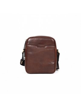 Gerard Henon 2253 - CUIR DE VACHETTE - CHOCO sacoche porté travers sac h zip
