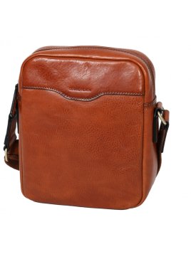 Gerard Henon 2253 - CUIR DE VACHETTE - MARRON sacoche porté travers sac h zip