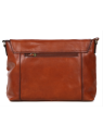 Gerard Henon 2273 - CUIR DE VACHETTE - MARRON grande besace rabat sac-h-zip